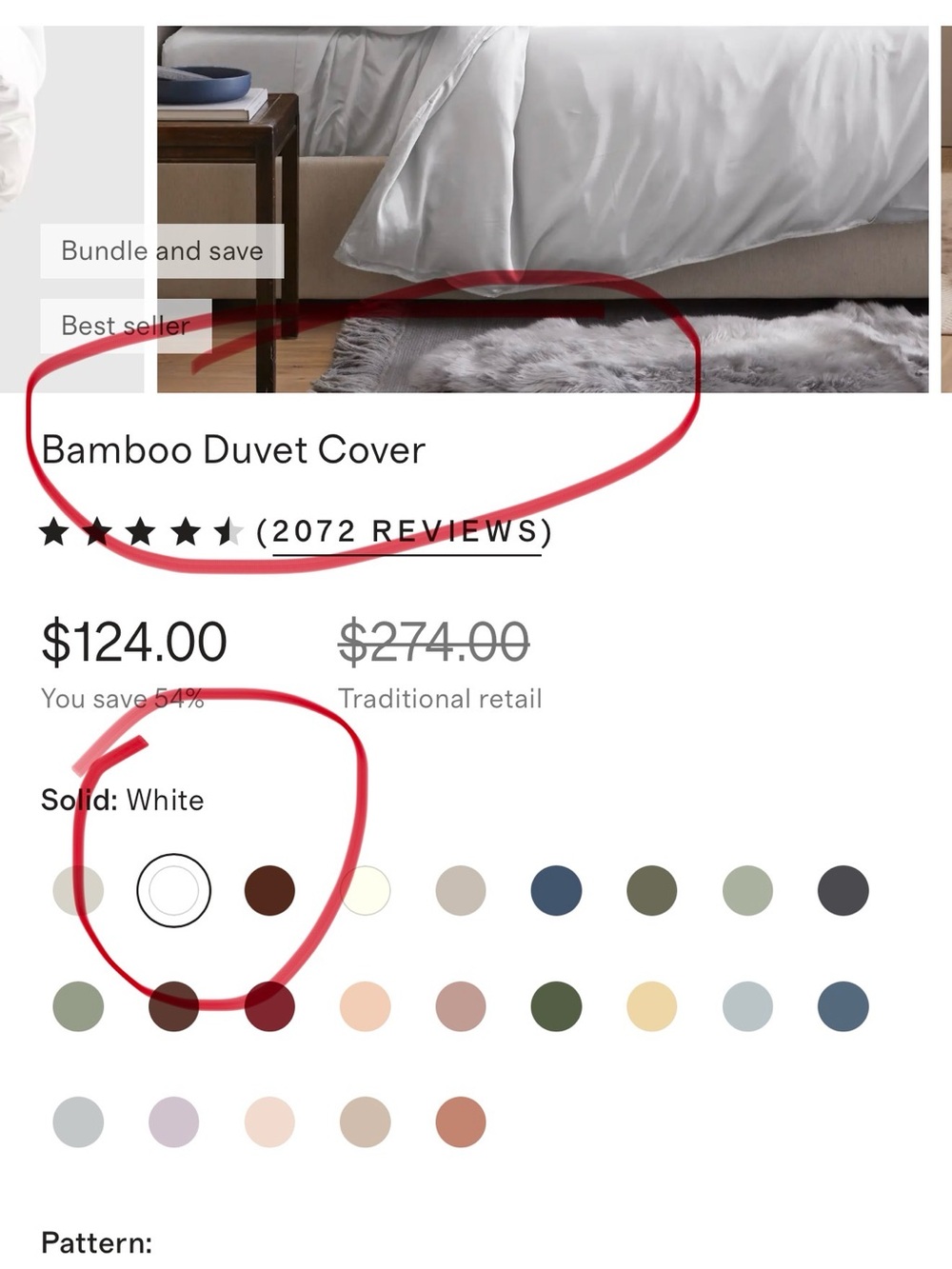 New Quince $124 Bamboo Duvet Cover WHITE King Last one PRICED TO SELL - Picture 2 of 2
